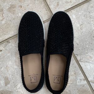 Black Slip On Sneakers That Sparkle